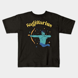 Sagittarius Zodiac Star Sign Astrology Kids T-Shirt